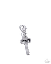 Load image into Gallery viewer, Family is the Key- Silver Rhodium Plated