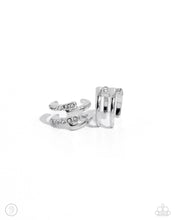 Load image into Gallery viewer, Glittery Glow Up- Silver Tone Earrings- Cuff