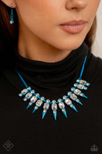 Load image into Gallery viewer, Punk Passion - Blue- Dec Fashion Fix 23 Necklace