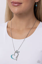 Load image into Gallery viewer, Half-Hearted Haven - Blue Necklace