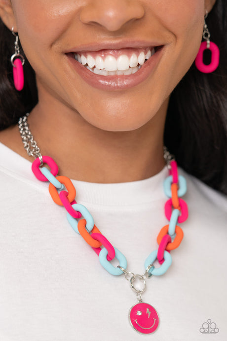 Speed SMILE - Pink necklace