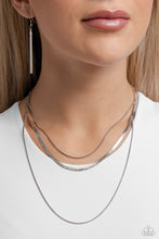 Load image into Gallery viewer, Key LAYER - Silver tone necklace
