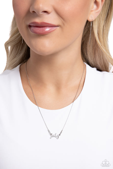 Birth Month Bling - July - Silver