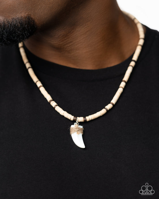 Shark Tooth Statement - Brown