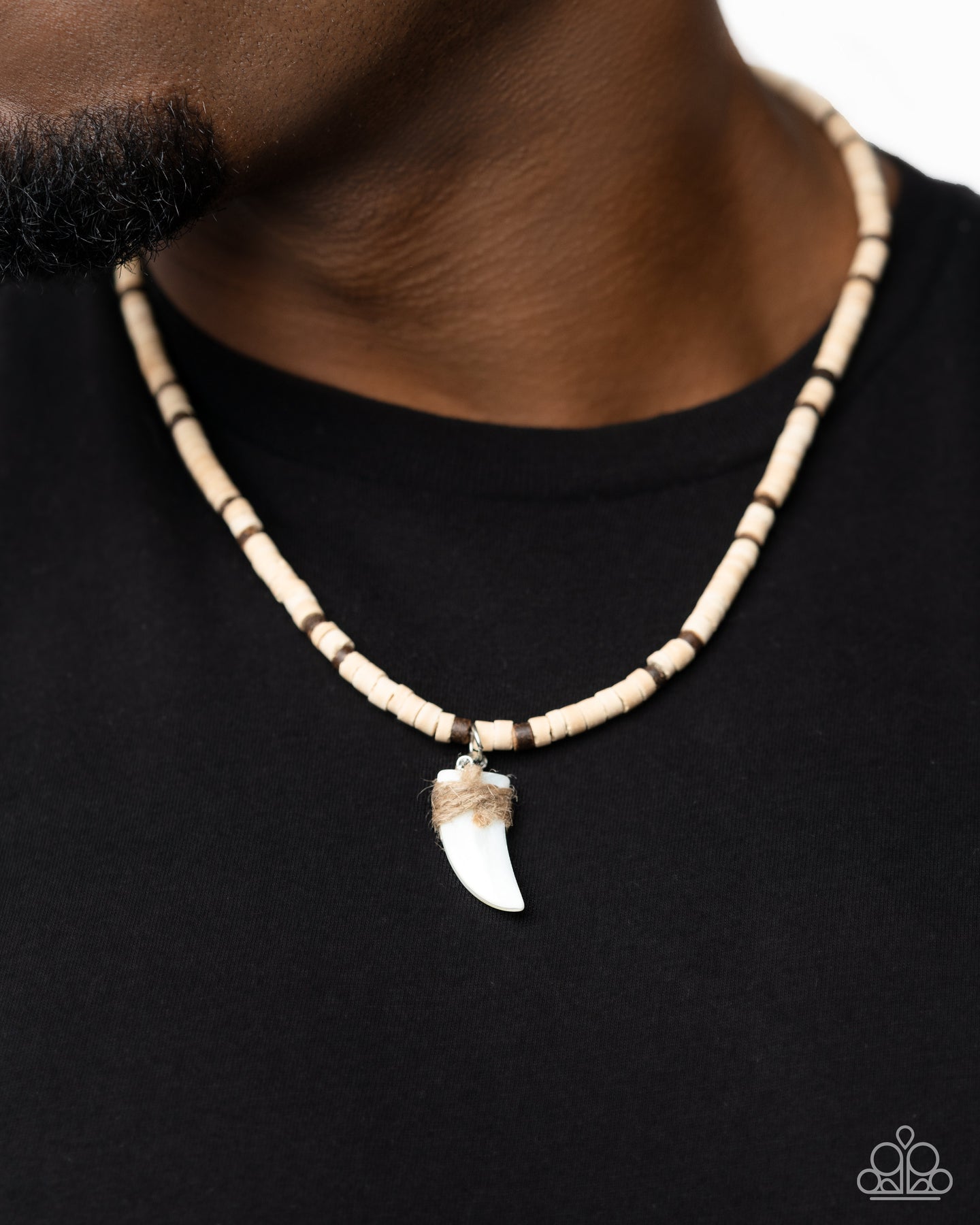 Shark Tooth Statement - Brown
