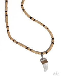Shark Tooth Statement - Brown