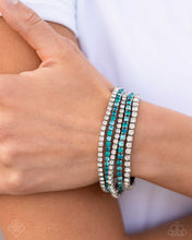 Load image into Gallery viewer, Feminine Fan - Blue - July Fashion Fix 24
