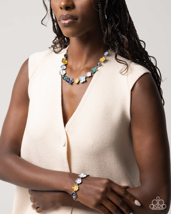 French Florals - Blue / Candid Color - Blue