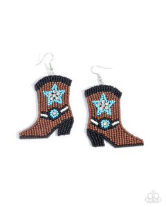 Beaded Boot - Brown