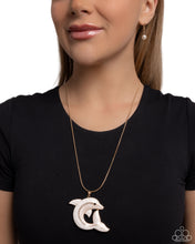 Load image into Gallery viewer, Dolphin Dive - Gold
