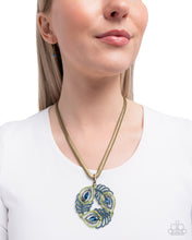 Load image into Gallery viewer, Peacock Patchwork - Brass
