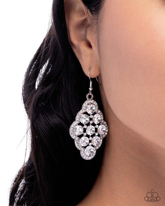 Scalloped Shimmer - White