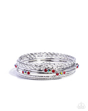 Load image into Gallery viewer, Braided Bangle - Red
