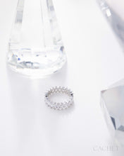 Load image into Gallery viewer, Flare - Rhodium Size 9
