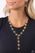 Load image into Gallery viewer, Reach for the Stars - Gold Colored Necklace
