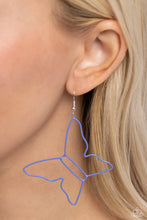 Load image into Gallery viewer, Soaring Silhouettes - blue earrings
