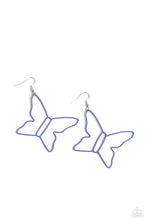 Load image into Gallery viewer, Soaring Silhouettes - blue earrings
