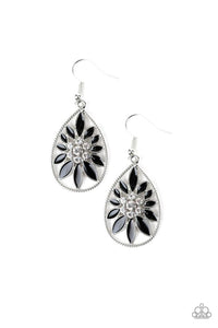 Floral Morals - Black Earrings
