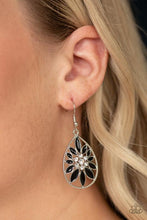 Load image into Gallery viewer, Floral Morals - Black Earrings
