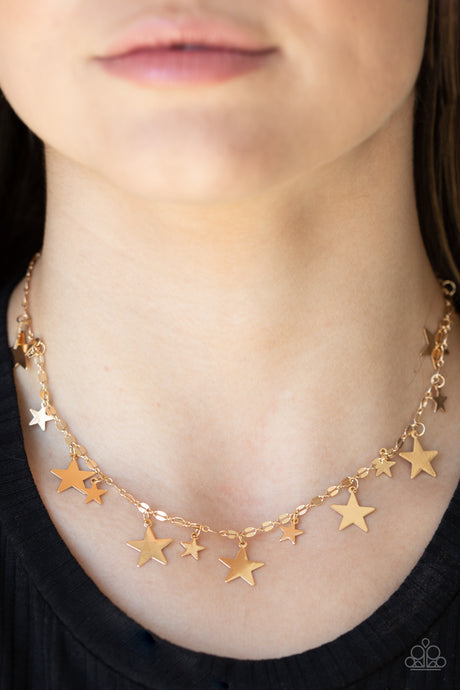 Starry Shindig - Gold tone Necklace