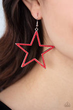 Load image into Gallery viewer, Count Your Stars - Red Earrings

