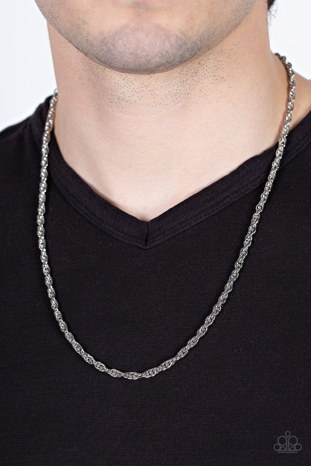 Industrial Interval - Silver tone Necklace