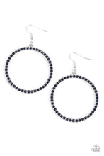 Load image into Gallery viewer, Head-Turning Halo - Blue Earrings
