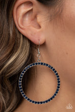 Load image into Gallery viewer, Head-Turning Halo - Blue Earrings
