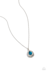 Gracefully Glamorous - Blue Necklace