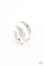 Load image into Gallery viewer, Curvy Charmer - Silver tone Earrings
