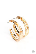 Load image into Gallery viewer, CONTOUR de Force - Gold tone Earrings
