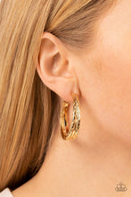 Load image into Gallery viewer, CONTOUR de Force - Gold tone Earrings
