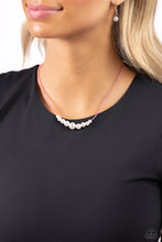 Load image into Gallery viewer, White Collar Whimsy - Pink Necklace
