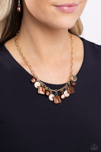 Load image into Gallery viewer, Sophisticated Squared - Brown Necklace
