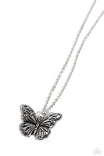 Load image into Gallery viewer, Textured Talent - Silver tone Necklace
