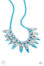 Load image into Gallery viewer, Punk Passion - Blue- Dec Fashion Fix 23 Necklace
