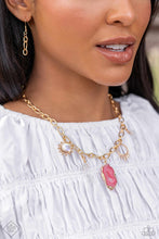 Load image into Gallery viewer, Geode Glam - Pink- Jan Fashion Fix 24 Necklace
