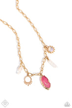 Load image into Gallery viewer, Geode Glam - Pink- Jan Fashion Fix 24 Necklace
