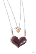 Load image into Gallery viewer, Heart-Racing Recognition - Brown Necklace
