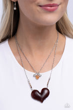 Load image into Gallery viewer, Heart-Racing Recognition - Brown Necklace
