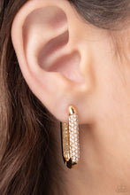 Load image into Gallery viewer, Generating Glitter - Gold tone Earrings
