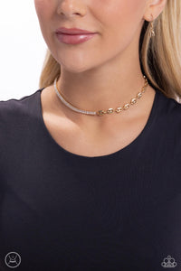 Dream Duo- Gold tone Necklace