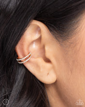 Load image into Gallery viewer, Monochromatic Mystique- Gold tone Earrings Cuff
