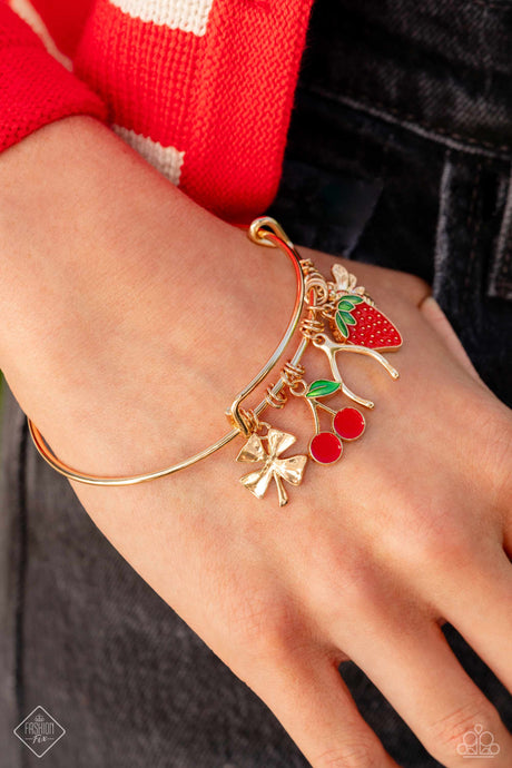 Fruit Freestyle - Gold Tone Bracelet- March Fashion Fix 24