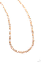 Load image into Gallery viewer, Dazzling Declaration - Gold tone Necklace
