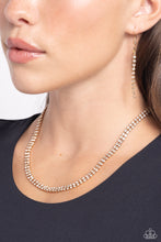 Load image into Gallery viewer, Dazzling Declaration - Gold tone Necklace
