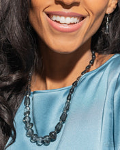 Load image into Gallery viewer, GLASSY Getaway - Black Necklace
