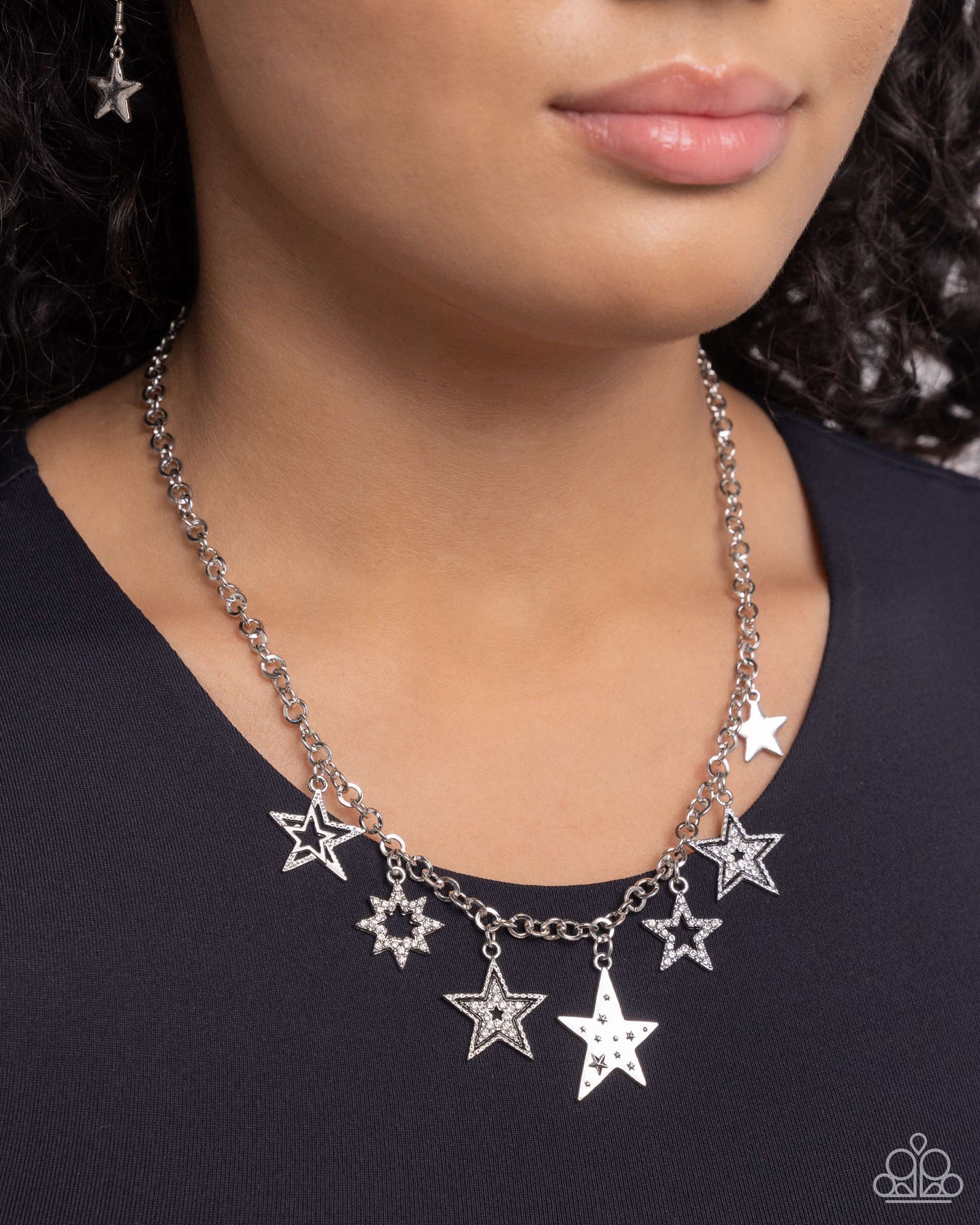 Starstruck Sentiment - Black Necklace