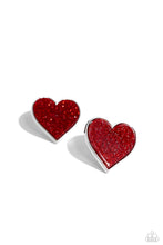 Load image into Gallery viewer, Glitter Gamble - Red Earrings
