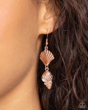 Load image into Gallery viewer, SHELL, I Was In the Area - Rose Gold tone Earrings
